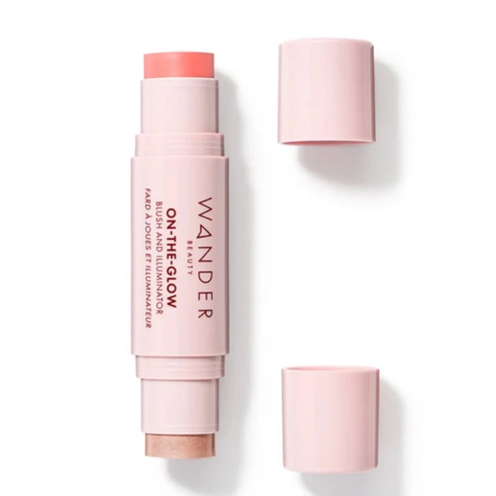 Wander Beauty On-The-Glow Blush and Illuminator - Coral Rose/Nude Glow